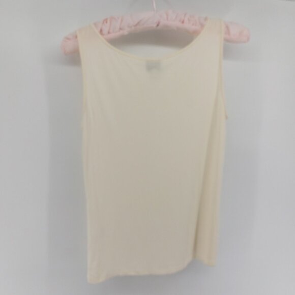 Eileen Fisher Silk Cream Colored Cami Tank Top Size Small - Picture 5 of 5